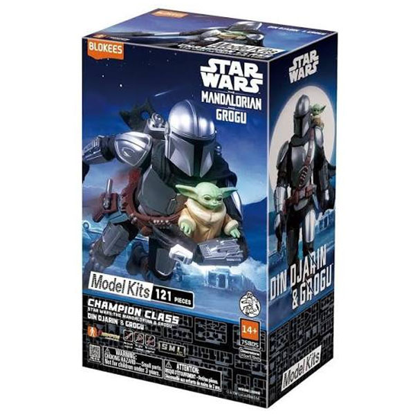 Blokees Star Wars The Mandalorian and Grogu Champion Class 05 Din Djarin and Grogu Model Kit